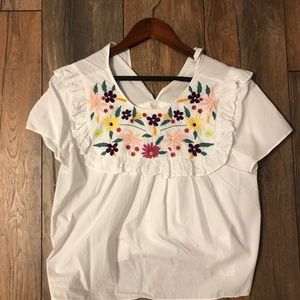 Zara floral shirt